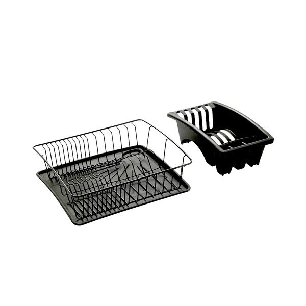 Scurgător vase din oțel inoxidabil Metaltex Aquatexplus Lava, gri antracit