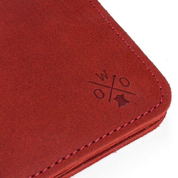 Portofel din piele Woox Triviala Purpurea, roșu-image-3