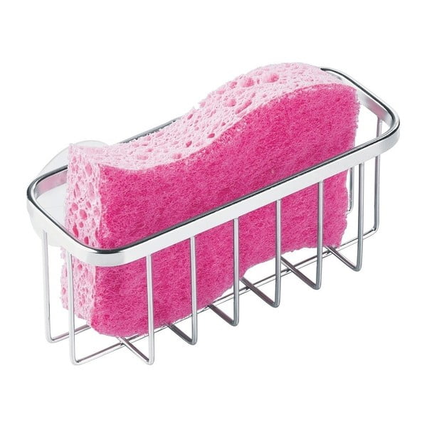 Suport din metal cu ventuze pentru burete iDesign Gia-image-3