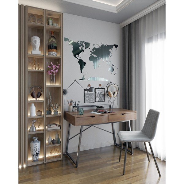 Birou cu blat cu aspect de lemn de nuc 57.5x120 cm Tolm – Homede-image-1