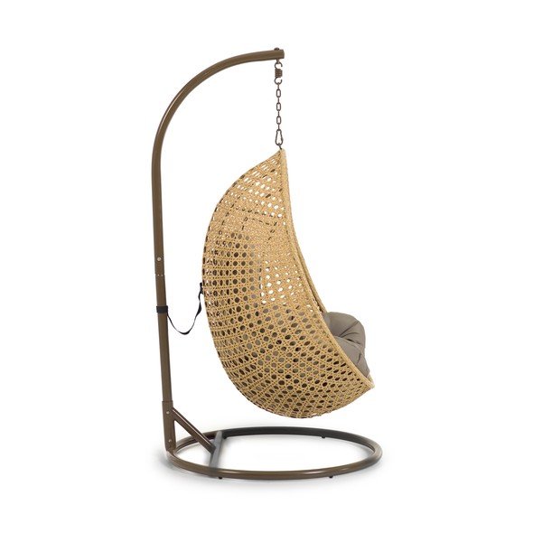 Fotoliu de grădină de agățat cu suport Kave Home Cira, natural-image-2