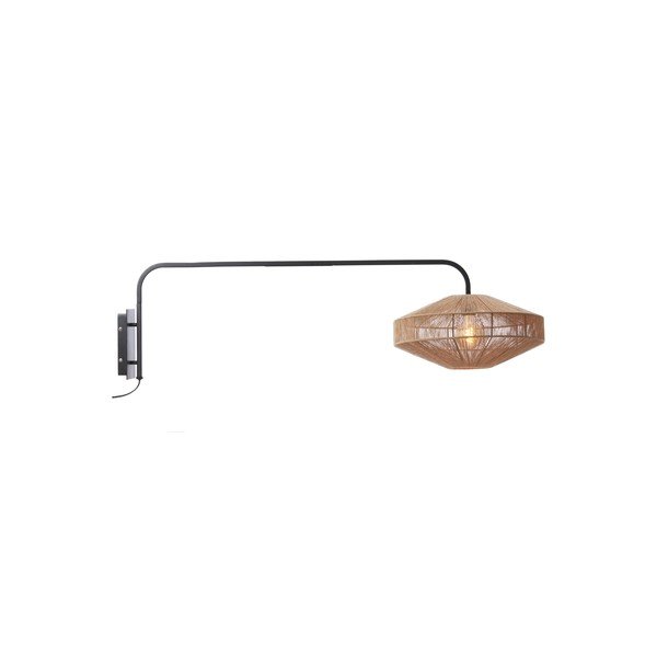 Aplică de perete în culoare naturală din metal cu alimentare la priză ø 43 cm Lyra – Light & Living-image-2