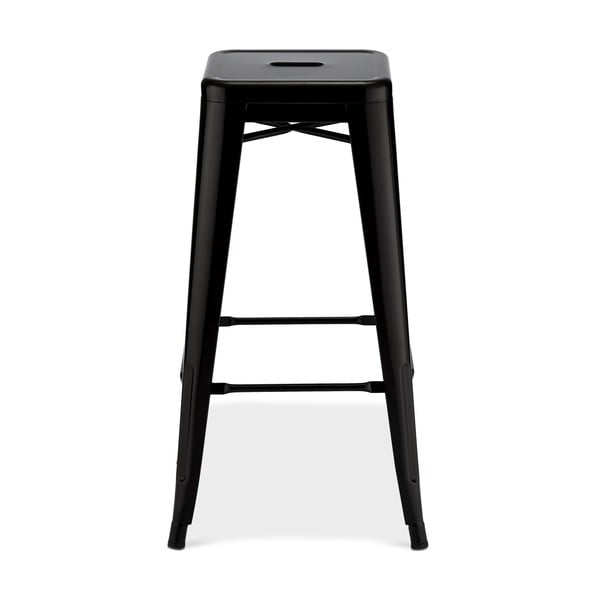 Scaune de bar negre 2 buc. din metal 76 cm Korona – Furnhouse-image-1