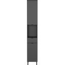 Dulap de baie gri antracit înalt, îngust 30x190 cm Arcena – Germania