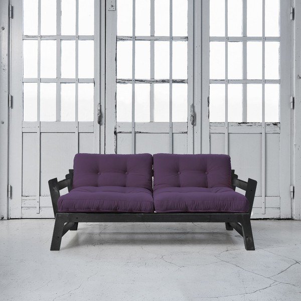 Canapea extensibilă Karup Step Black/Purple-image-1