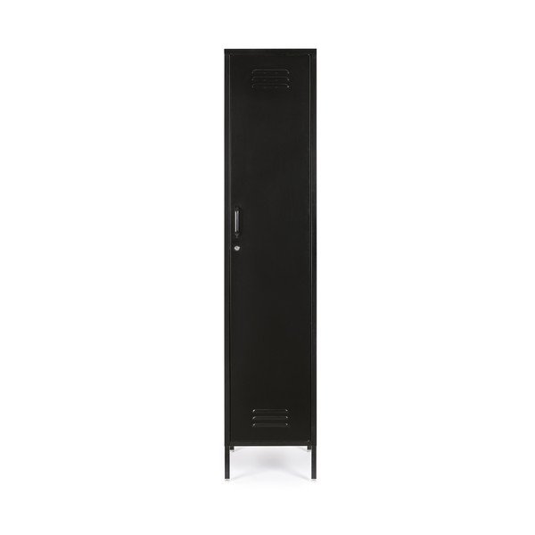 Dulap negru din metal cu încuietoare 38x185x46 cm Cambridge – Yes Everyday