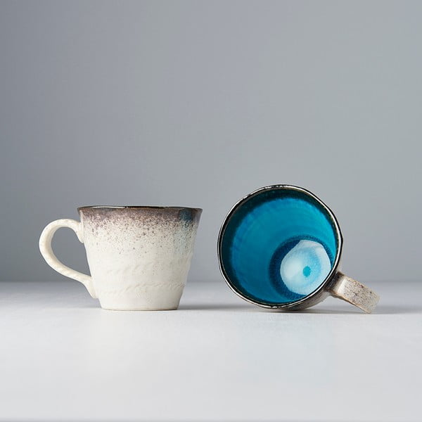 Cană din ceramică MIJ, 250 ml, albastru-alb-image-4