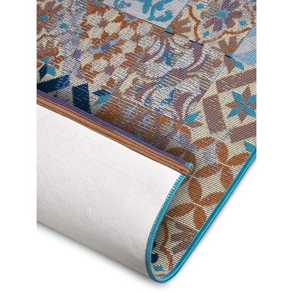 Covor albastru de tip traversă 75x150 cm Cappuccino Mosaik – Hanse Home-image-4