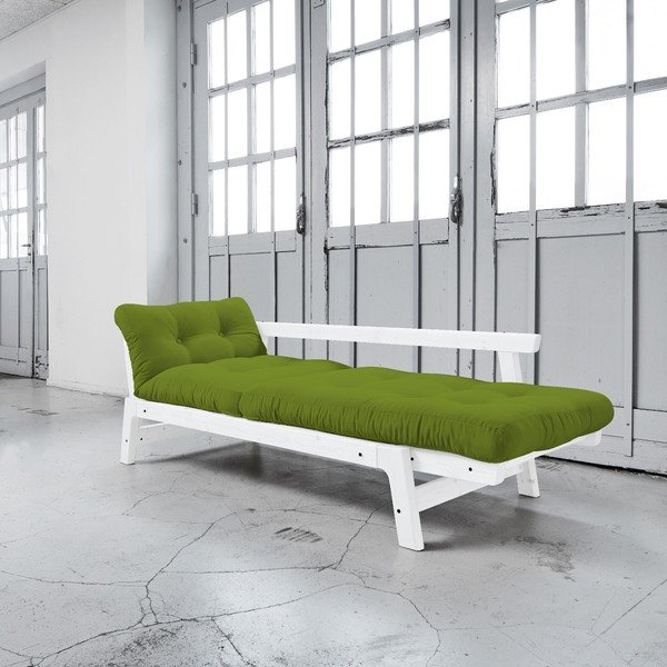 Canapea extensibilă Karup Step White/Lime-image-2