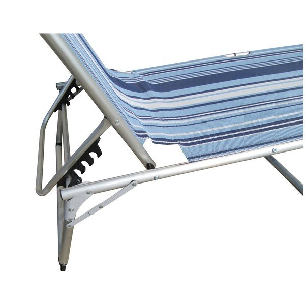 Șezlong pentru exterior Crido Consulting Sunbed, albastru-image-3