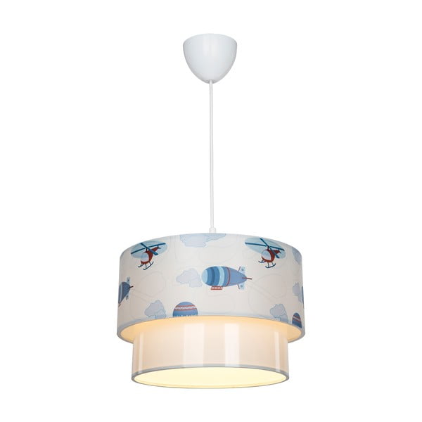 Lustră pentru copii albă/albastră ø 30 cm – Squid Lighting