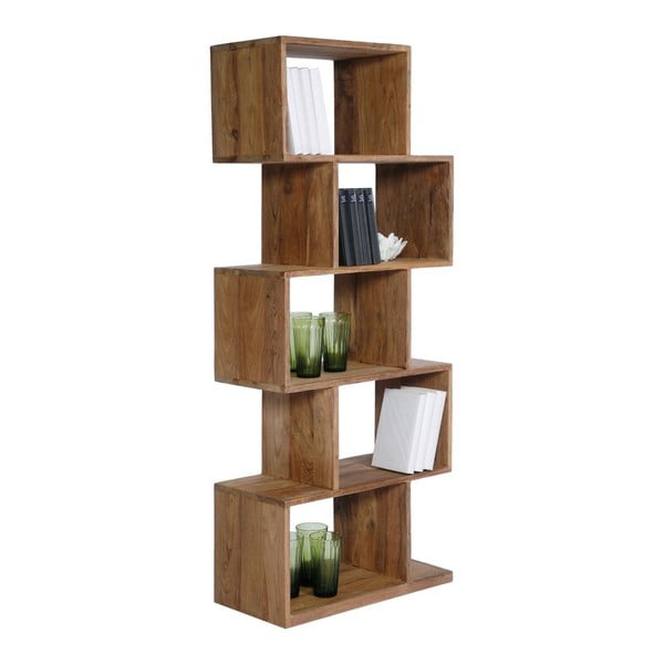 Bibliotecă din lemn sheesham Kare Design Authentico ZickZack-image-1