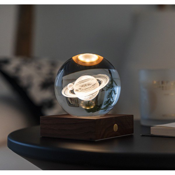 Decorațiune luminoasă maro închis cu USB Amber – Gingko-image-1