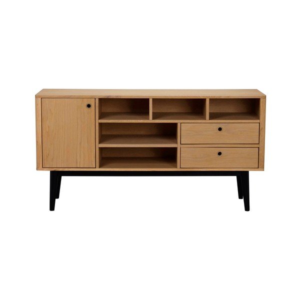 Comodă Rowico Vienna, lungime 150 cm, culoarea lemnului-negru-image-1
