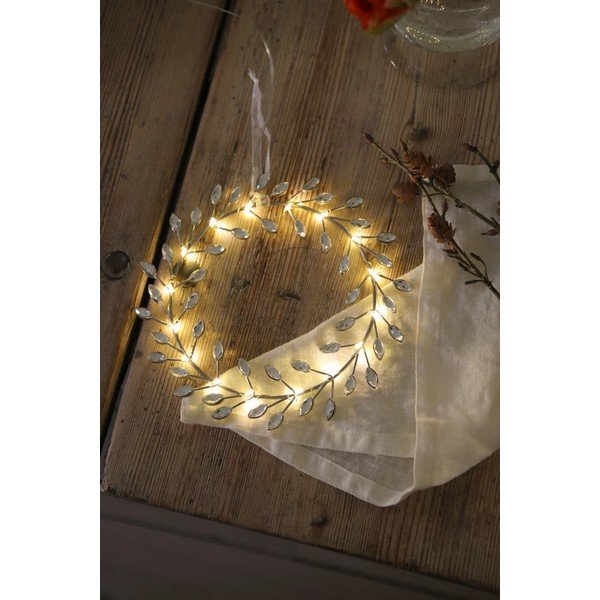 Decorațiune luminoasă de Crăciun argintie cu baterii ø 19 cm Aria – Markslöjd-image-2