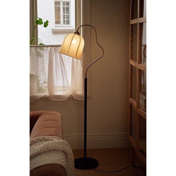 Lampadar alb/negru din material textil (înălțime 150 cm) Bell – Ellos Home-image-1