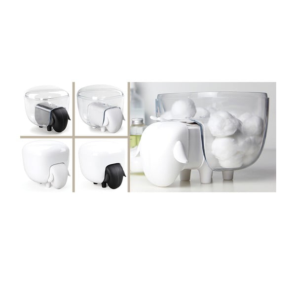 Cutie multifuncțională în formă de oaie Qualy&CO Sheepshape Container, alb-image-1