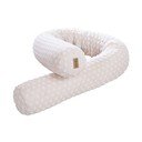 Apărătoare pentru pătuț bej din amestec de bumbac 170 cm Frosty Almond – Roba
