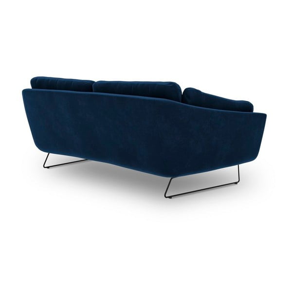 Canapea cu tapițerie de catifea Windsor & Co Sofas Gravity, albastru-image-3