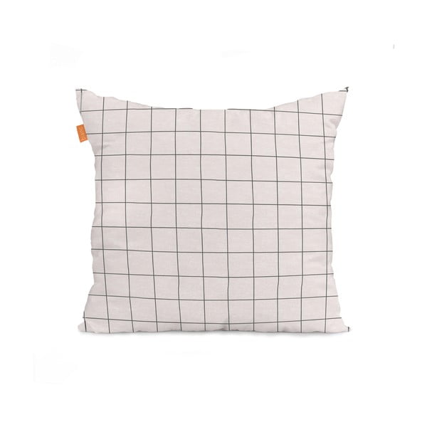 Set 2 fețe de pernă din bumbac Blanc Tartan-image-3