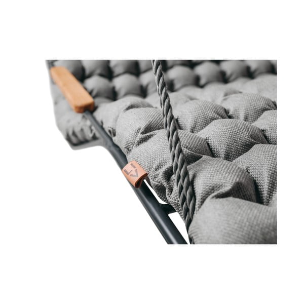 Leagăn de masaj 2 locuri pentru exterior Linda Vrňáková Vikos, gri închis-image-3