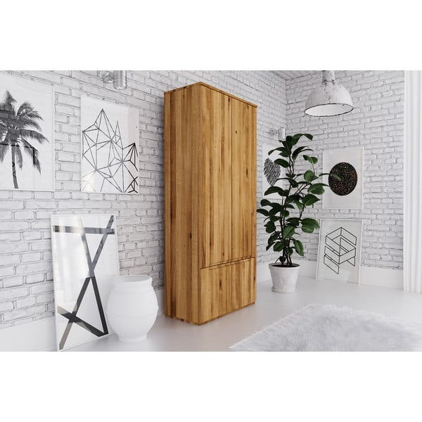 Dulap de stejar 90x206 cm Vento 2 - The Beds-image-1