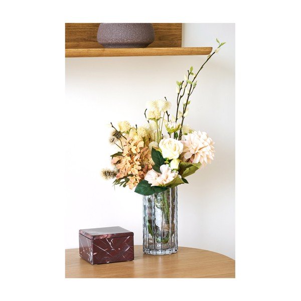 Vază gri din sticlă (înălțime 20 cm) – House Nordic-image-2