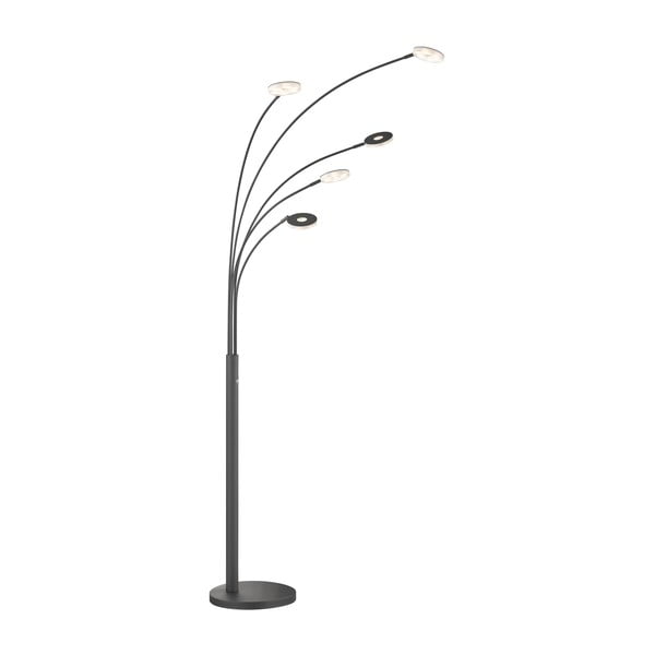 Lampadar negru LED cu intensitate reglabilă (înălțime 225 cm) Dent – Fischer & Honsel