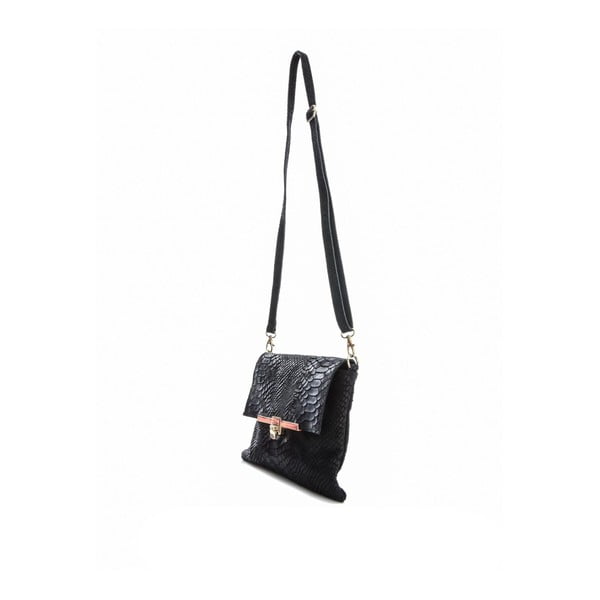 Geantă din piele, Sofia Cardoni Gnera, negru-image-4