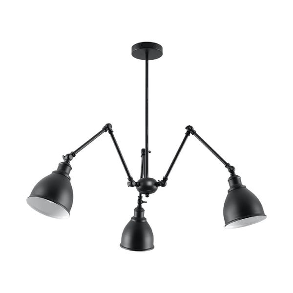 Lustră neagră cu abajur din metal 70x70 cm Matilda Shade - Nice Lamps
