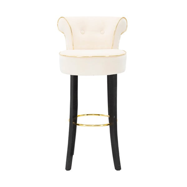 Scaun de bar crem din catifea 96 cm Luxy – Mauro Ferretti-image-1