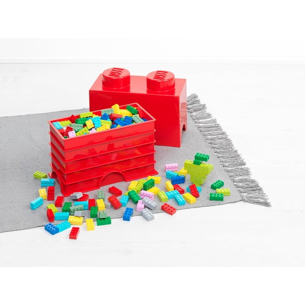 Cutie depozitare LEGO®, roșu-image-3
