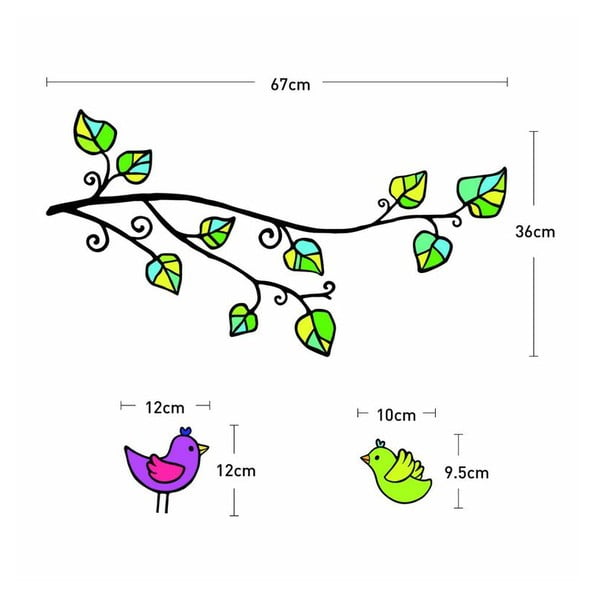 Set autocolante Fanastick Birds And Hearts-image-2