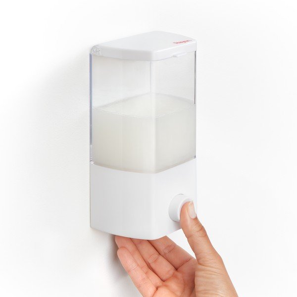 Dozator de săpun lichid alb autoadeziv 400 ml – Rayen-image-2