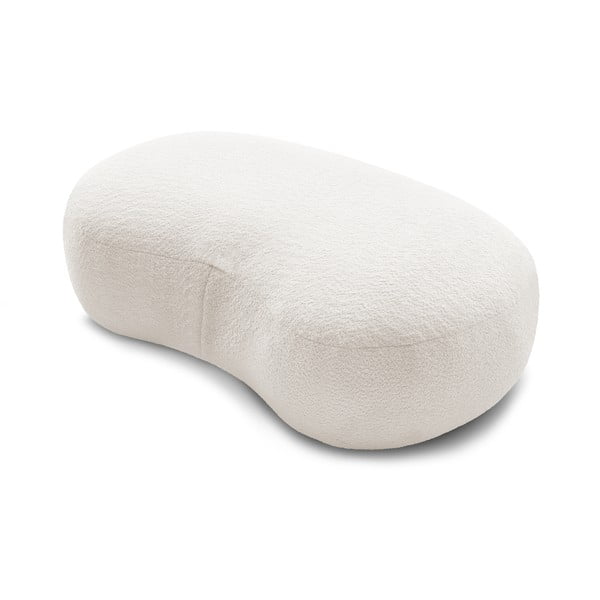 Puf din stofă bouclé alb Saint-Germain – Bobochic Paris-image-4