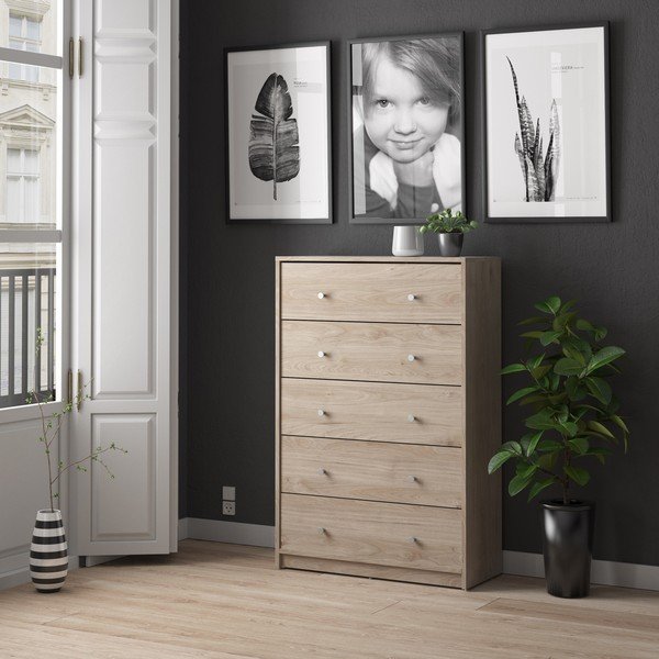 Comodă cu aspect de stejar Tvilum May, 72x108 cm-image-1
