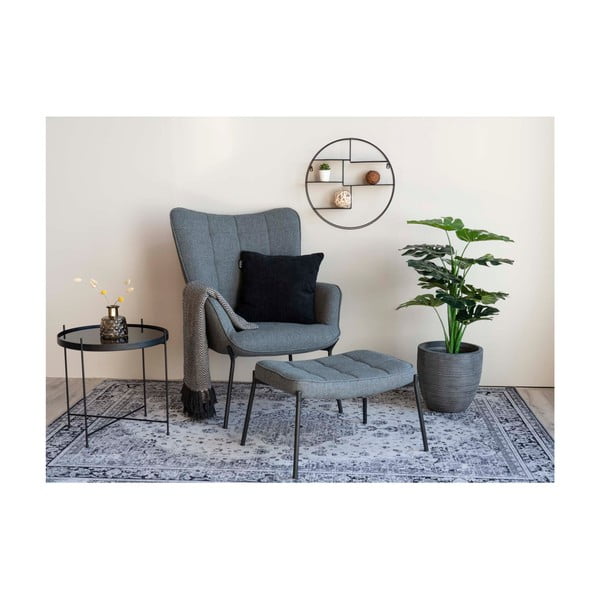 Etajeră neagră metalică de perete Genk - House Nordic-image-4