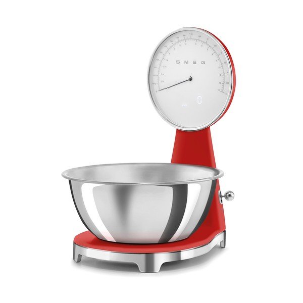 Cântar de bucătărie roșu din plastic digital – SMEG-image-4