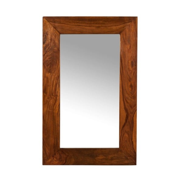 Oglindă de perete cu suport din lemn de palisandru Massive Home Heri