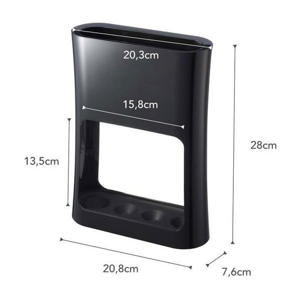 Suport pentru umbrele YAMAZAKI Oval, negru-image-4