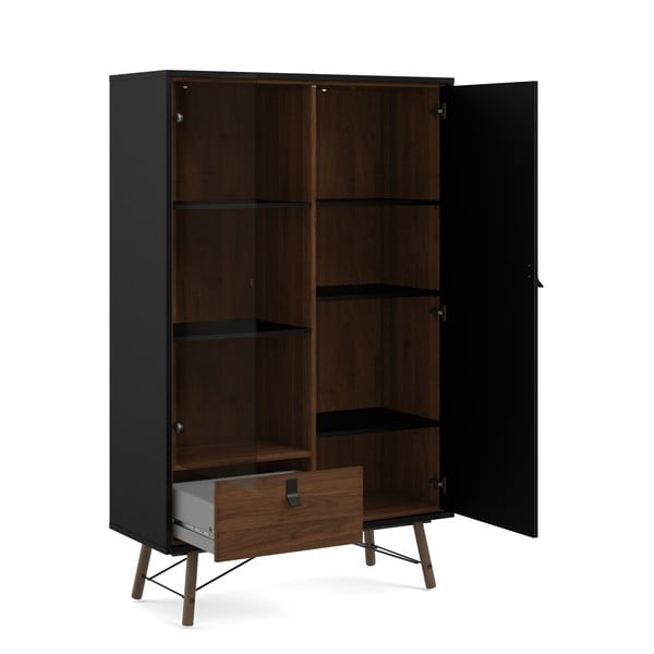 Vitrină Tvilum Ry, negru-image-4