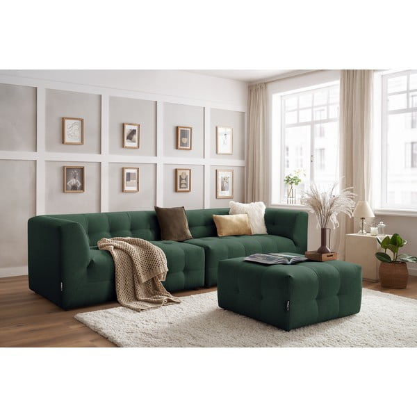 Canapea verde-închis 324 cm Kleber - Bobochic Paris-image-1
