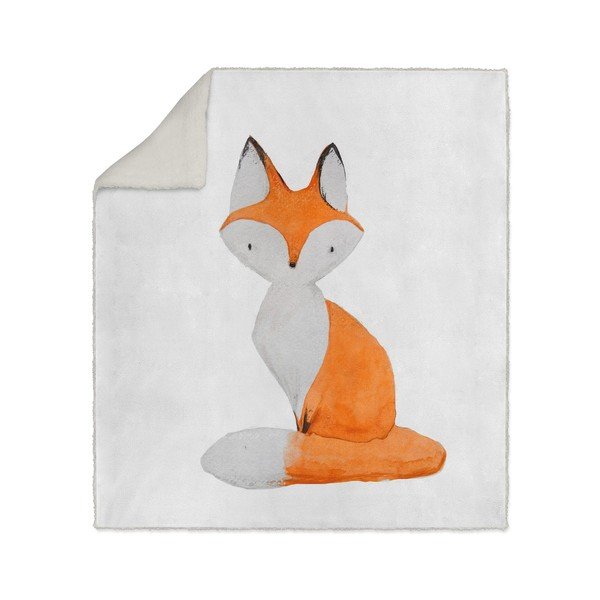 Pătură pentru copii OYO Kids Fox, 130 x 160 cm
