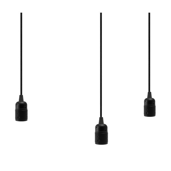Corp de iluminat triplu BI Elementary, negru/negru/negru-image-1