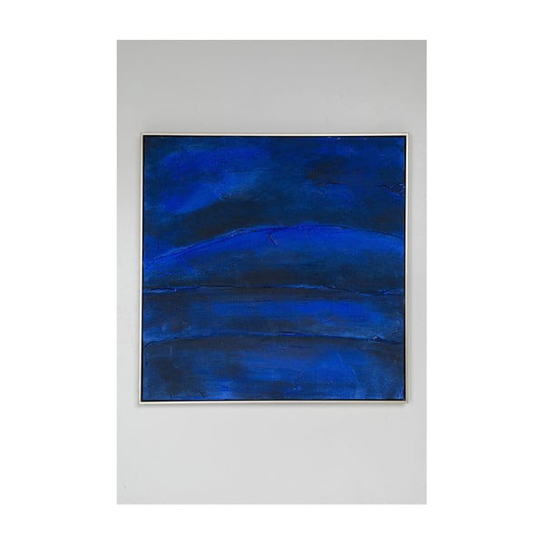 Pictură în ulei Kare Design Abstract Deep Blue, 80 x 80 cm