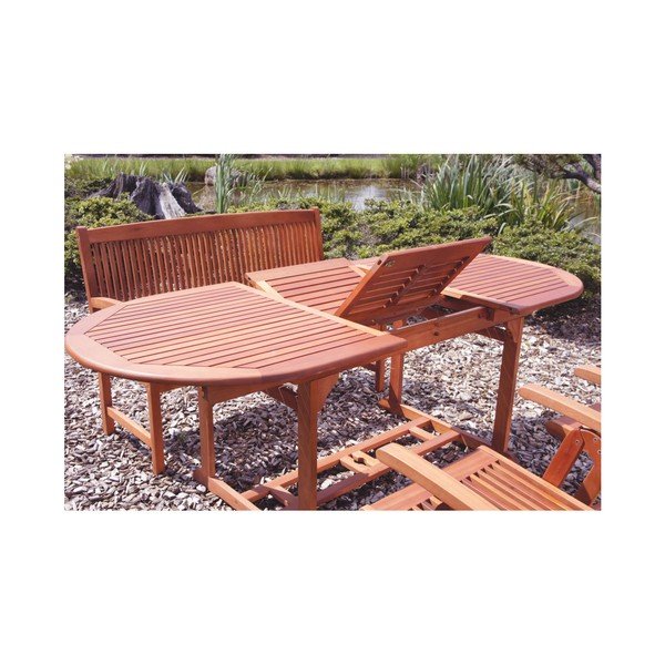 Masă  de grădină din lemn de eucalipt 90x150 cm Stockholm – Garden Pleasure-image-2