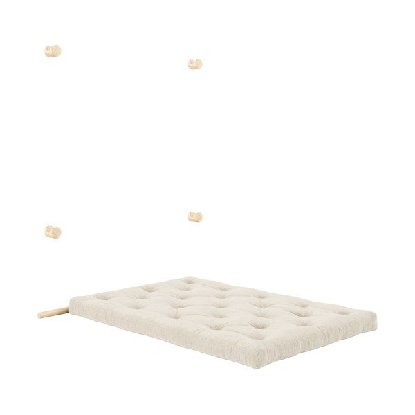 Canapea crem extensibilă cu tapițerie din catifea reiată  135 cm Hooked – Karup Design-image-4