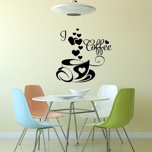 Autocolant Ambiance I Love Coffee-image-1