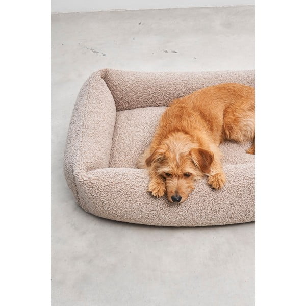 Pat  bej pentru câini din material bouclé 55x70 cm Senso Greige S – MiaCara-image-3