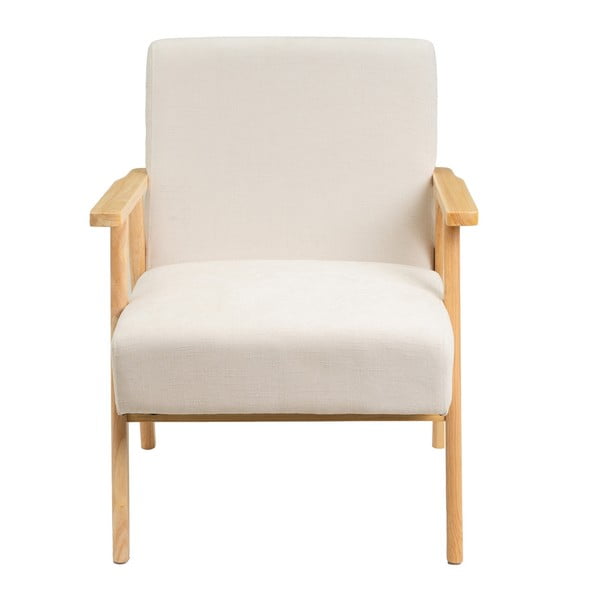 Fotoliu alb cu tapițerie din chenille Vintage – Casa Selección-image-2